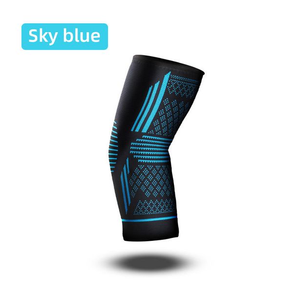 Nya sportarmbågsskydd fyrsidiga elastiska tryckstickade armbågsskydd i nylon som andas basket badminton armbågsskydd_voghion.com