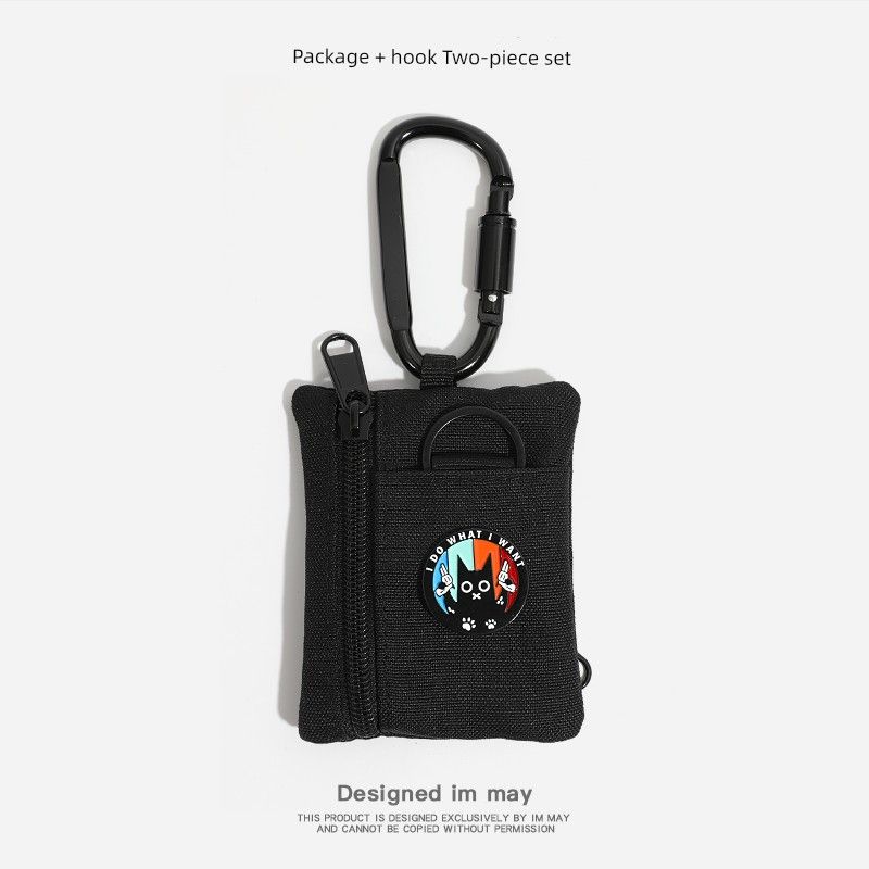 Vetoketjullinen kolikkokukkaro ulkoiluun tarkoitettu pankkiavaimenperä_voghion.com