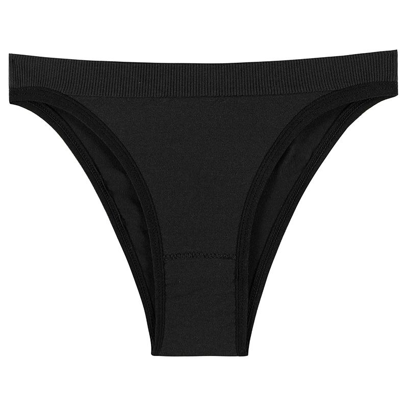 2025d Thong Women Seamle Sexy Fitne Sport T-Back Underwear Pure Cotton Crotch Girl Solid Color Mid-Wait Plu Size_voghion.com