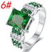 2025 New Red Square Zircon For Women, Light Luxury Fashion, High-end Sense, Elegant Ring_voghion.com