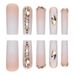 24-Piece Matte Press-On Nails With Rhinestones Reusable Fake Nails Glue & Gel Adhesive Options Sweet & Stylish Designs_voghion.com