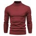 Herbst Und Winter Dicken Warmen Mid Neck Slim Fit Pullover Männer Multi_voghion.com