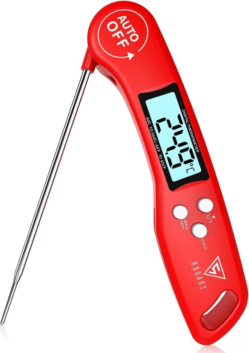 DOQAUS Digital Meat Thermometer With 3s Instant Read Long Probe LCD Screen Auto ON Off For Kitchen Grill BBQ Cooking_voghion.com