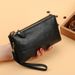 Neue modische Handtasche für Damen mit langem Reißverschluss, große Kapazität, doppellagig, multifunktionale Telefontasche, Zero Wallet_voghion.com