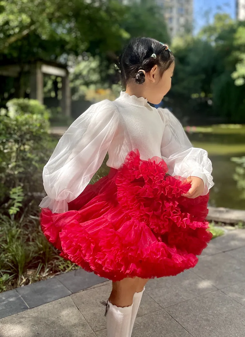 Vêtements pour petites filles jupe tutu jupe tutu de deuxième génération jupe princesse bébé fille jupe enfants filles jupe une pièce livraison directe_voghion.com