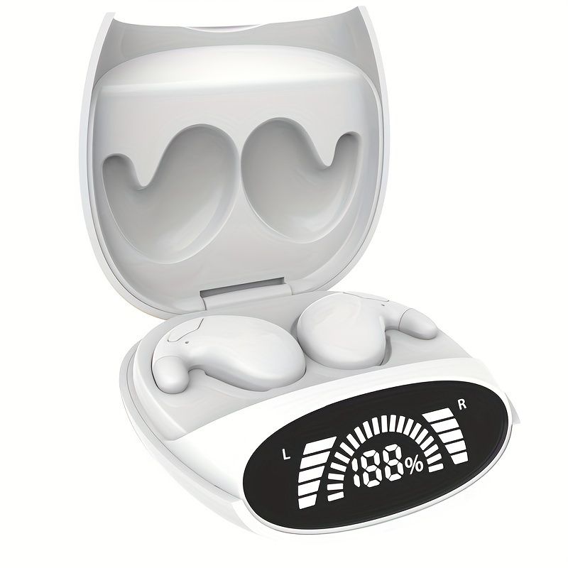 Long-Wear Sleep Headset - Wireless Stereo Headphones with Heavy Bass, ENC Sleep Voice, Digital Display, and All-Day Comfort_voghion.com