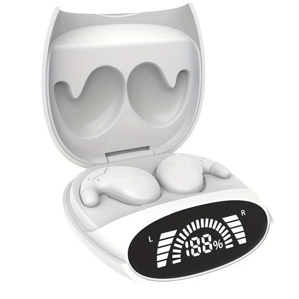 Long-Wear Sleep Headset - Wireless Stereo Headphones with Heavy Bass, ENC Sleep Voice, Digital Display, and All-Day Comfort_voghion.com