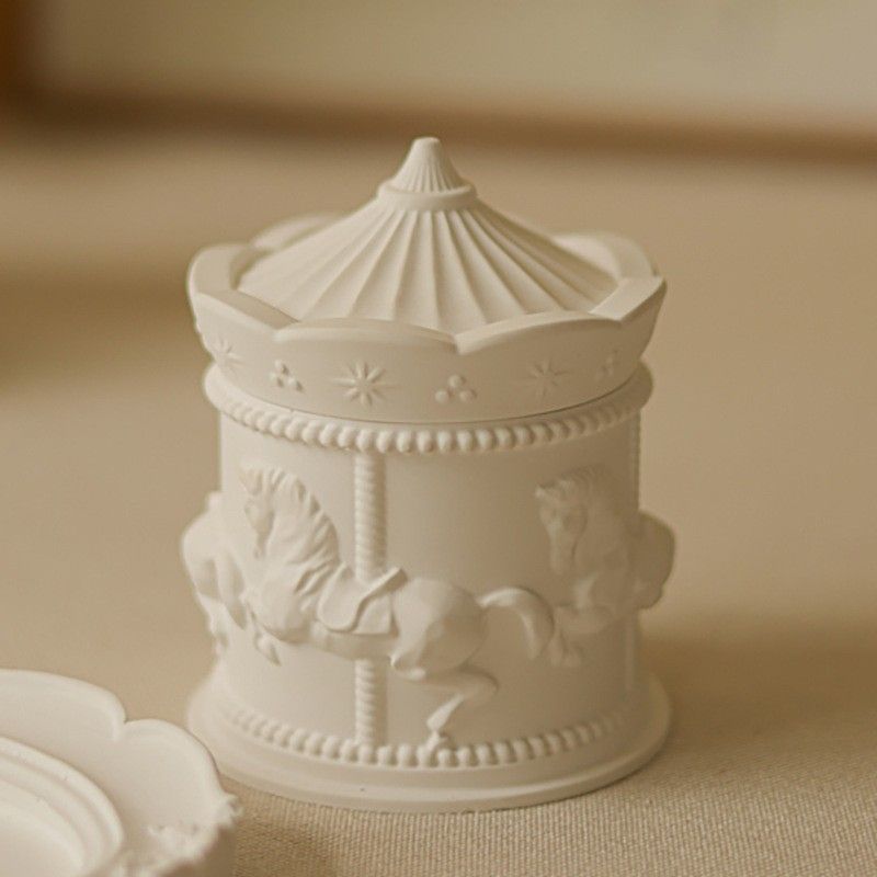 RYYD Carrousel Bougie d'aromathérapie Pour Usage Domestique Parfum Longue Durée Chambre Haut de Gamme Niche Cadeau d'Anniversaire Souvenir_voghion.com