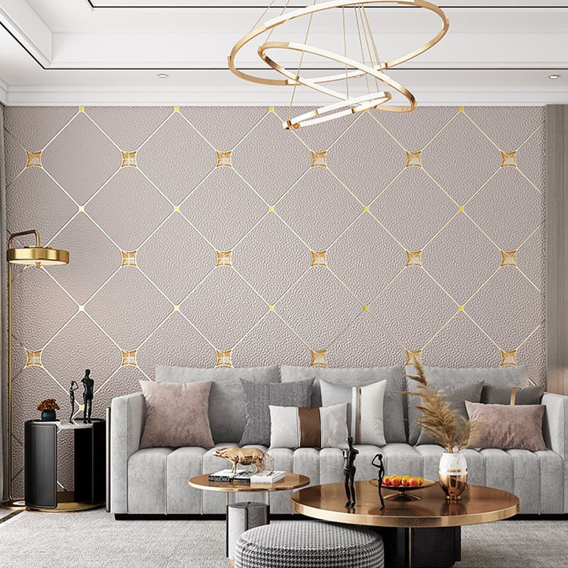 Unisex trojrozměrný diamant geometrické netkané jelení tapety obývací pokoj ložnice pozadí stěna kostkovaná tapeta zahušťování_voghion.com