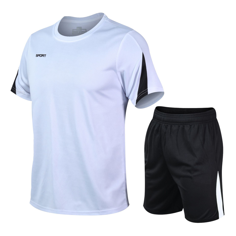 Ensemble de sport d'été en plein air pour hommes, vêtements de course, de basket-ball, d'entraînement, T-shirt à manches courtes et Short, ensemble deux pièces, 2024_voghion.com