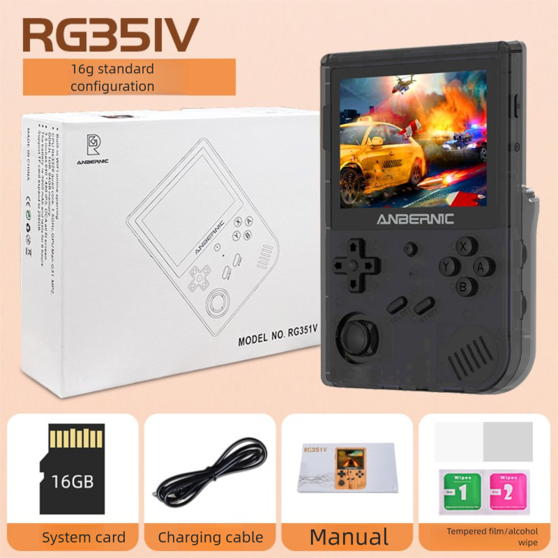 ANBERNIC RG351V Open Source Handheld LINUX Vertikale tragbare Dual-Player-Spielekonsole_voghion.com