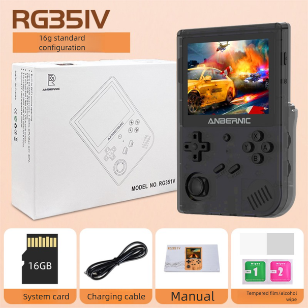 ANBERNIC RG351V Open Source Handheld LINUX Vertikale tragbare Dual-Player-Spielekonsole_voghion.com