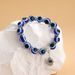 Schmuck Blaues Perlen-Fatima-Hand-Mode-Armband mit bösem Blick, handgefertigt_voghion.com