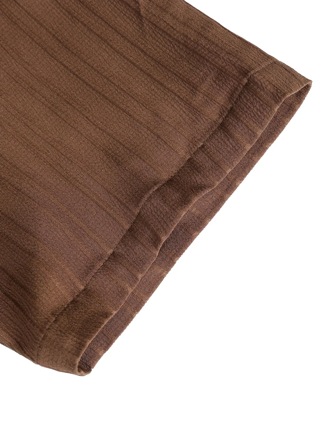 Men's Clothing Thin Breathable Short Sleeved Shirt Suit Men's Striped Three Quarter Sleeve Two Piece Suit_voghion.com