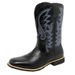 26ss Tube Amekaji High Embroidered Work Herren Western Cowboy Trendy Motorradfahrer Square Toe Reitstiefel_voghion.com