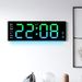 New Creative Wall Simple Large Screen LED Living Room Unique Atmosphere Light Multifunctional Clock 6691R_voghion.com