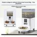 Intelligenter WLAN-Futterautomat mit Timer, Portionskontrolle, Doppelnäpfen und visueller Überwachung für Katzen und Hunde_voghion.com