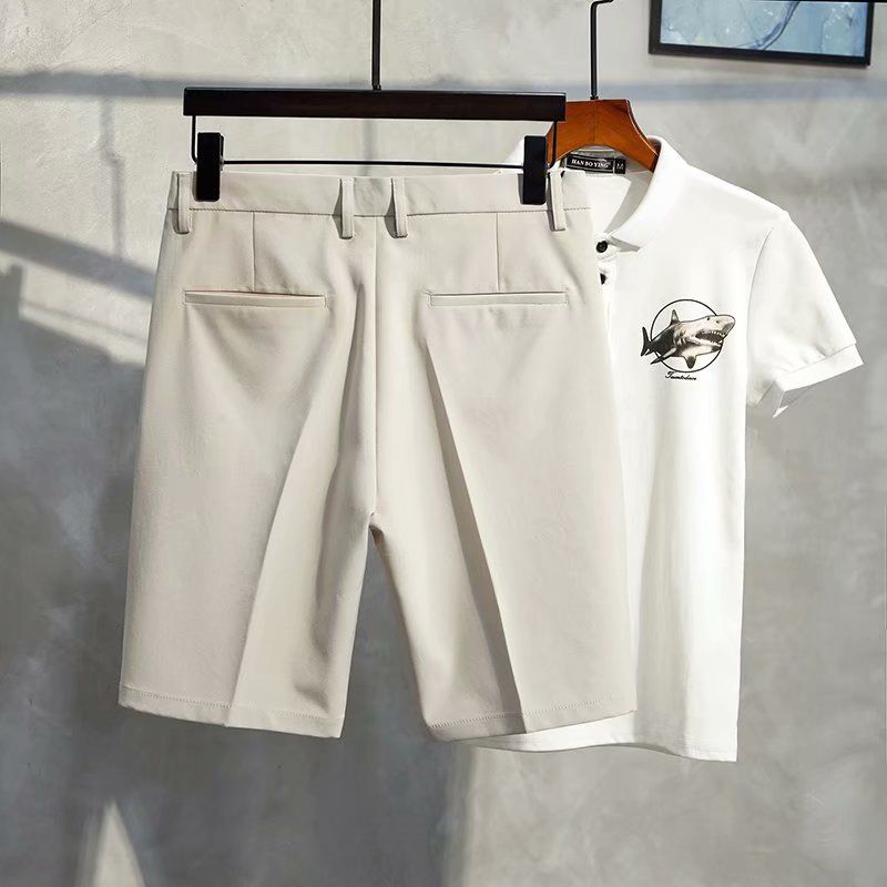 Men's Clothing Shorts for Men in Summer, Straight Leg Casual Pants, Mid Length Pants, Trendy Brand_voghion.com