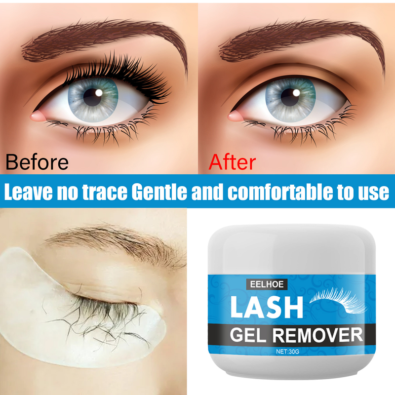 EELHOE grafting false eyelash gentle, fast and non irritating eye black remover_voghion.com