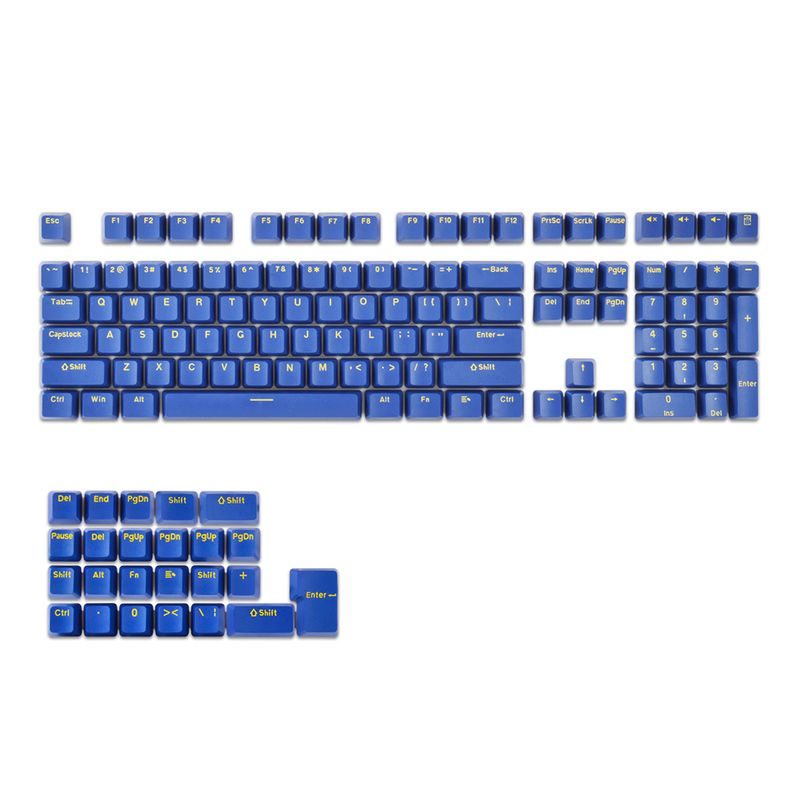 Farfi 132Pcs/Set Design Wear-resistant Supplementary Gaming Keycaps Opaque Closed Character Caps for Mechanical Keyboard_voghion.com