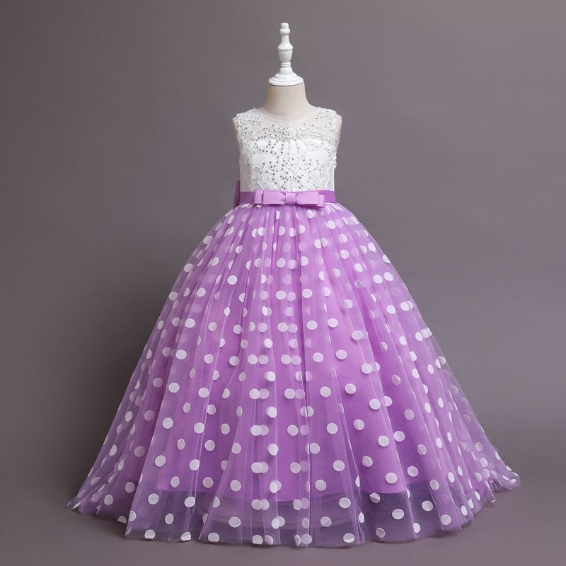 Vestido de comercio exterior para niñas y madres, novedad de 2024, vestido de princesa con cola de niña, pasarela, disfraz de actuación de piano para niños_voghion.com