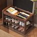 Changing For Home Entrance, Solid Wood Bench, Stool, Can Sit On Shoe Cabinet, Integrated Entryway Sofa Stool_voghion.com