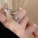 High-End Zircon Inlaid Diamond Open Ring For Women, Light Luxury Niche Fashion Index Finger Ring, Internet Celebrity_voghion.com