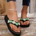 Women's Shoes In Summer Indoor Beach Outdoor Wear Stepping Shit Feeling Bohemian Style Flip Flops_voghion.com