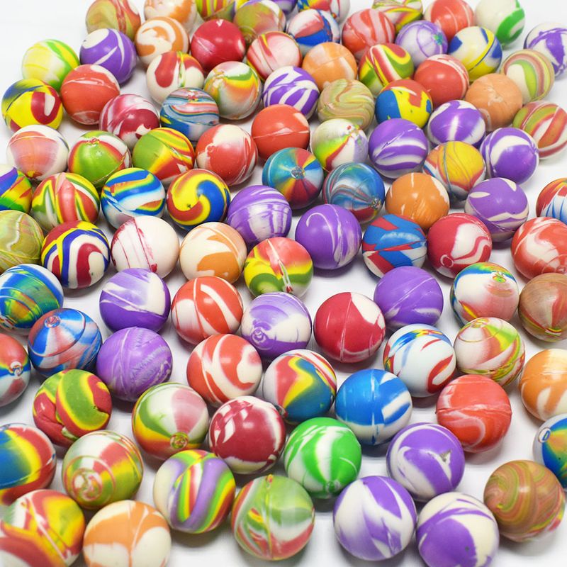 25/30 mm smíšená květinová koule elastická koule jeden gashapon stroj hračka kouzelné oko vodní meloun gumová koule přeshraniční zásoba_voghion.com