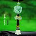 Nuovo ciondolo verde giada decorazione auto auto loto, entrata e uscita sicure, ciondolo Pixiu_voghion.com