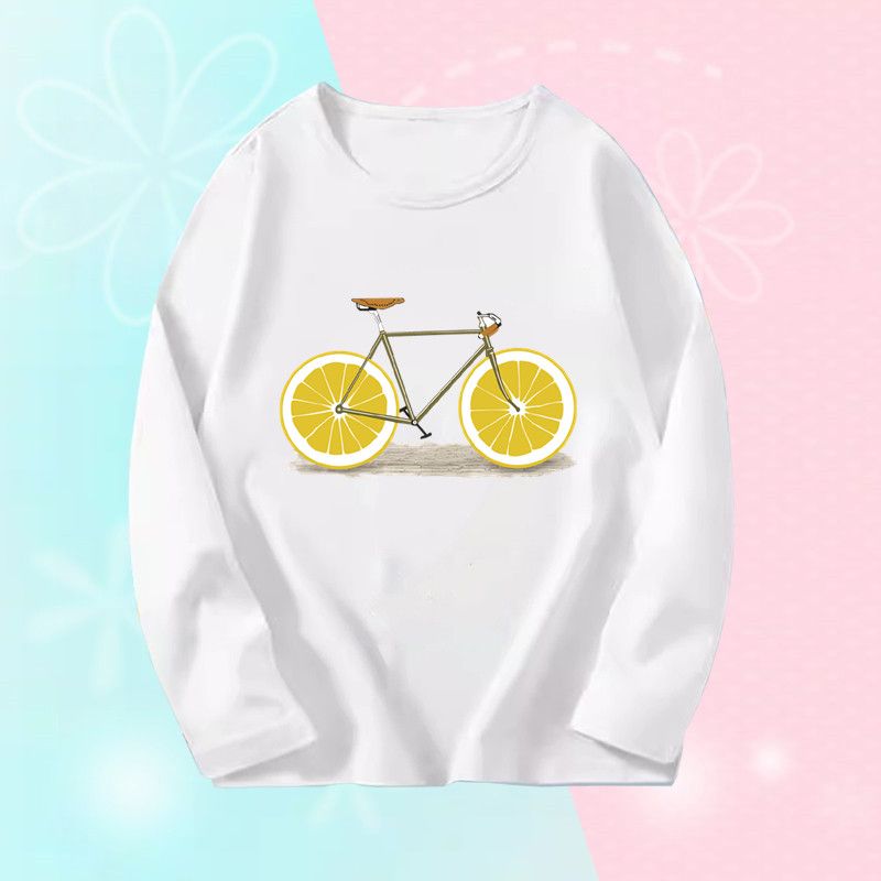 2023 herbst T-shirts Biggirl Langarm Tees Mädchen Rosa Frühling T-shirts 3 ~ 14Y Kinder Baumwolle T-shirts_voghion.com