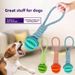 Dog Toy Tug-of-war Leaking Food Ball Interactive Gnashing Dog Biting Rope_voghion.com