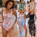 Women’s Clothing New Small Floral One Piece Swimsuit Female Swimsuit Suit One Piece Swimsuit_voghion.com
