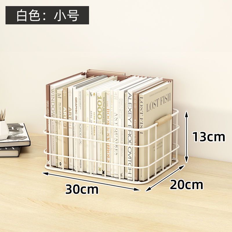 Desktop Rack Bookshelf Organizer Transparent Children's Picture Book Desk Oxford Tree File Storage Basket_voghion.com