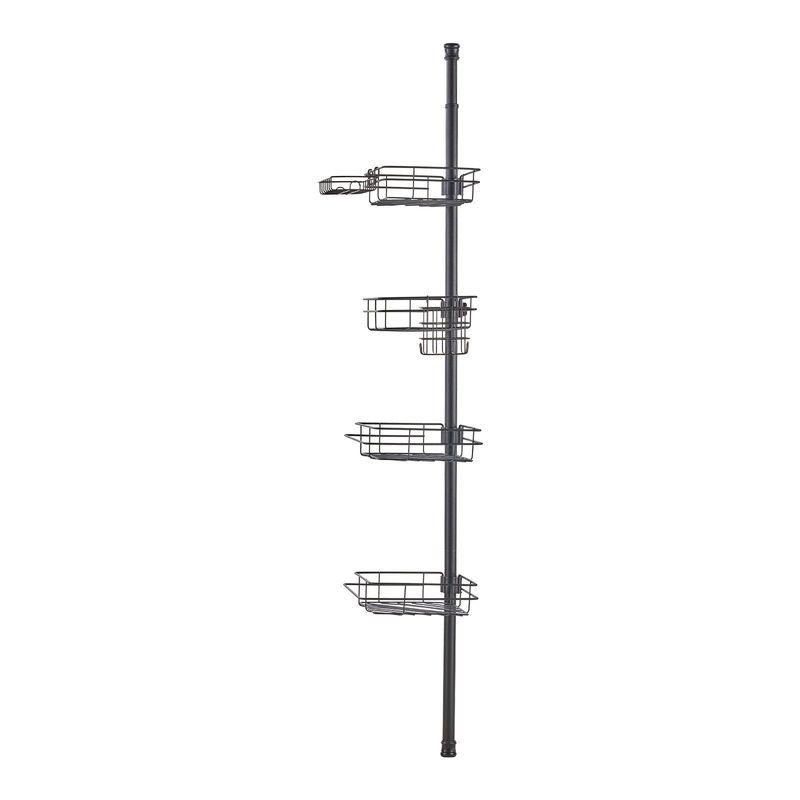 VEVOR 42" To 114" High Shower Corner Caddy Tension Pole Rust-Proof Tension Pole_voghion.com