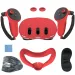 3D Glasses Silicone Protective Cover Shell Case For Meta Quest 3 VR Headset Head Face Eye Pad Handle Grip Button Cap_voghion.com