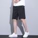 Unbeatable Quality Summer New Cotton Ice Silk Shorts For Boys, Casual, Loose, Versatile, Five Quarter Length Shorts, Thin, Pure White_voghion.com
