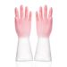 Gradient Color Latex Gloves For Women, Laundry, Household Cleaning, Dishwashing, Thin Non-Slip Waterproof Durable Type_voghion.com