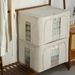 Clothes Storage Box Fabric Clothing Bag Oxford Cloth Folding Box Dormitory Storage Box Basket Wardrobe Layered Box_voghion.com