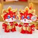 Year Good Luck Dragon Mascot Plush Toy Chinese Dragon Gift Boxed Doll With Custom Height Logo 28cm_voghion.com