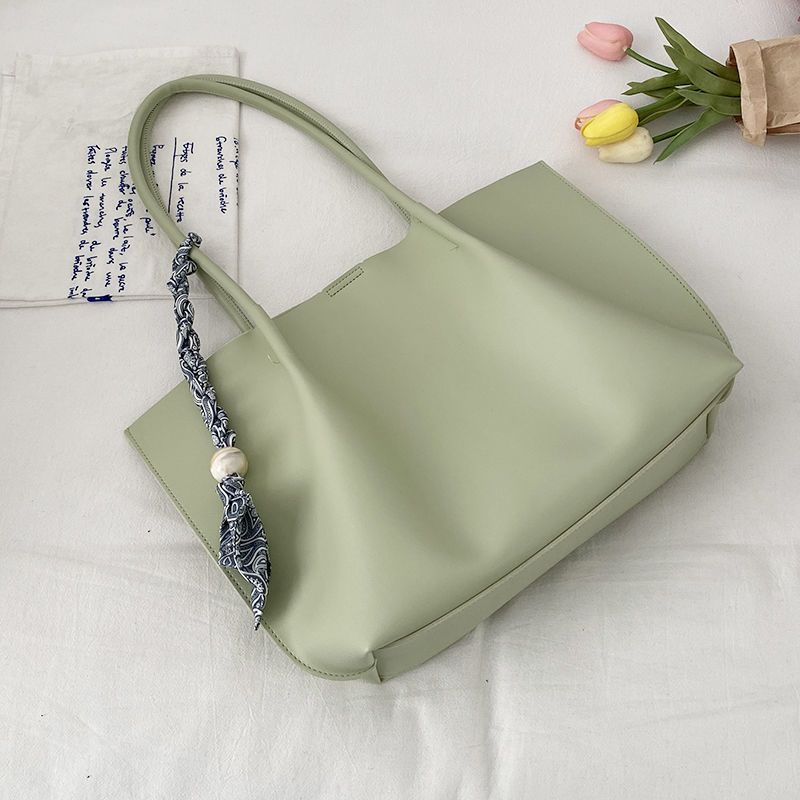 FOUR ONE Premium High Capacity Student Commuting for Class, Female Ins Texture Single Shoulder Underarm Tote Bag_voghion.com