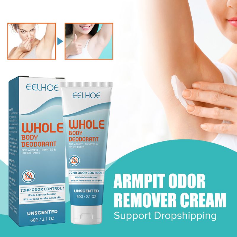 Creme zur Entfernung von Körpergerüchen. Beseitigt schlechten Geruch. Aufhellung. Erfrischende Antitranspirantien. Anhaltendes Aroma. Trockenes Achselschweiß-Deo_voghion.com