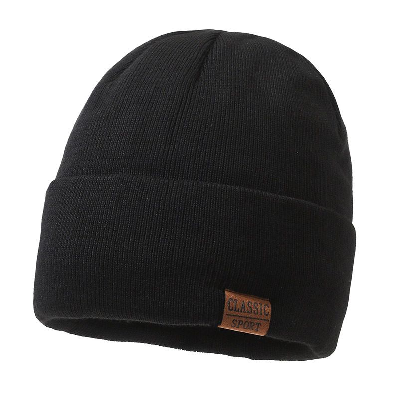 Unisex Knitted Hat Men's Korean Version Of Autumn And Winter Windproof Warm Pullover Hat Outdoor Fashion Simple Casual Woolen Hat_voghion.com