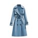 Eleganter Trenchcoat für Damen mit langen Ärmeln – Slim Fit, zweireihiger, lässiger Windbreaker mit Taschen in 12 Farben (S-3XL) _voghion.com
