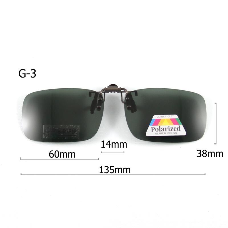 Kann polariséiert Clip-on 5 Gréissten Metallbréck Clip-on Sonnebrëller Männer Fraen Sonnebrëller Brëller Lënsen Fuerbrëll_voghion.com