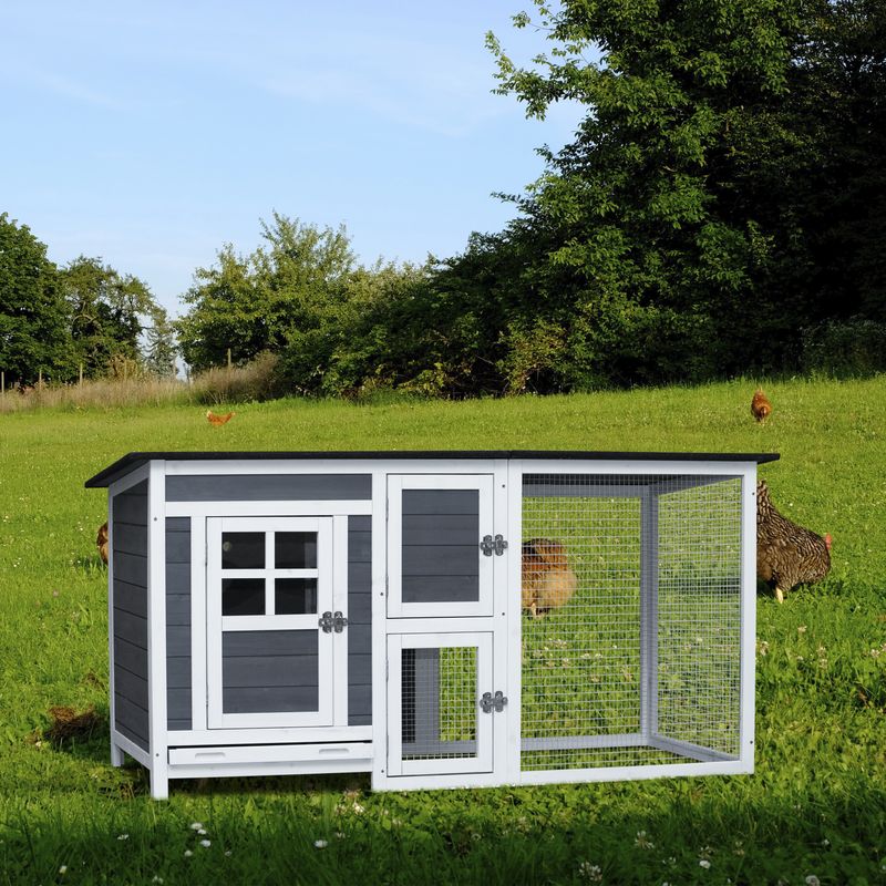 Outdoor Indoor Poultry Cage Small Animal House outdoor chicken hutch coop with running cage_voghion.com