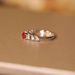 Design di lusso leggero, anello rosso sangue di piccione, elegante alla moda, argento placcato S di alta qualità e placcato oro_voghion.com