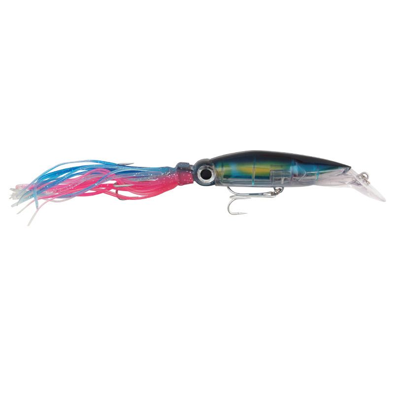 Señuelo de calamar de simulación colorida de lanzamiento a larga distancia, 23 cm/38 g, con barba, para pesca en el mar._voghion.com
