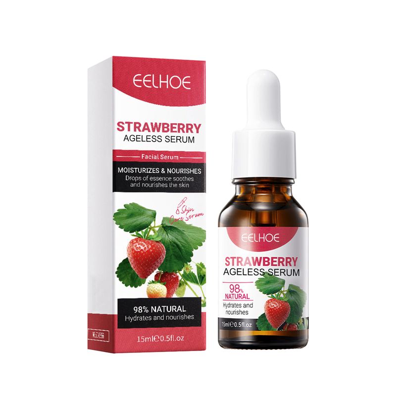 Strawberry Anti Beautiful Wrinkle Essence Ansigtsfugtgivende og opstrammende Anti Rynke Tidlig ældning Hudlysende es_voghion.com