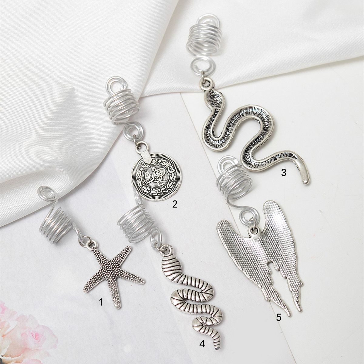 Stile irlandese - Popolare animale - Treccia etnica - Elastico per capelli rotante, Capelli in lega - Ornamento per capelli a molla, Anello per capelli retrò con dreadlock_voghion.com